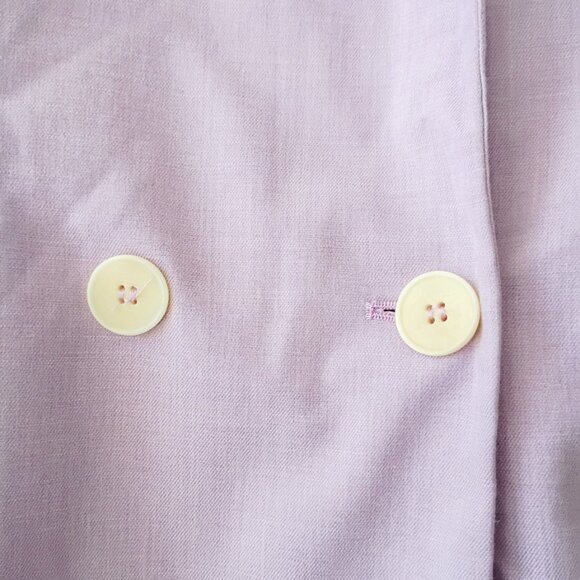 ZARA Women’s Lilac Double Breasted Front Button Blazer Chic | Size S - Picture 10 of 10